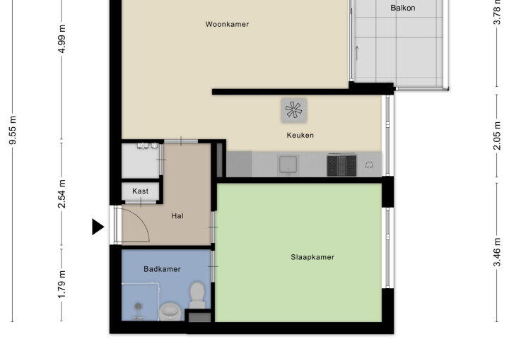 Plattegrond – Tolhuis 4238, Nijmegen