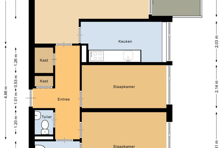 Plattegrond – Tolhuis 4275, Nijmegen