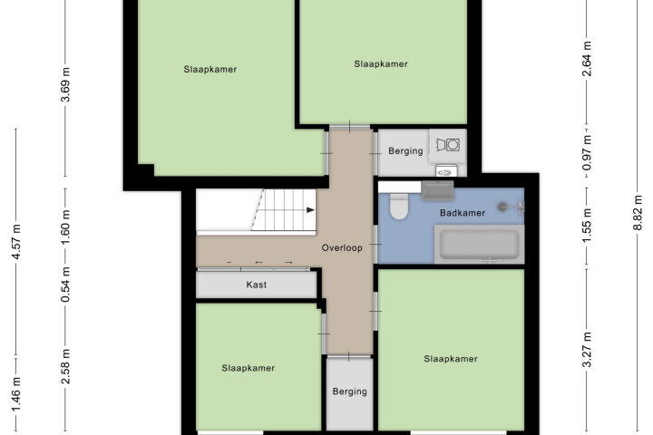 Plattegrond – Tolhuis 7618, Nijmegen