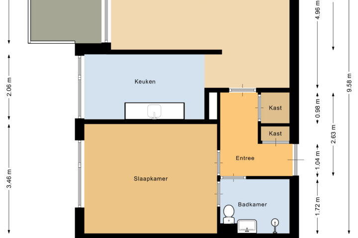 Plattegrond – Tolhuis 7891, Nijmegen