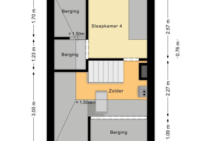 Plattegrond – Tolstraat 2 B, Alphen aan den Rijn