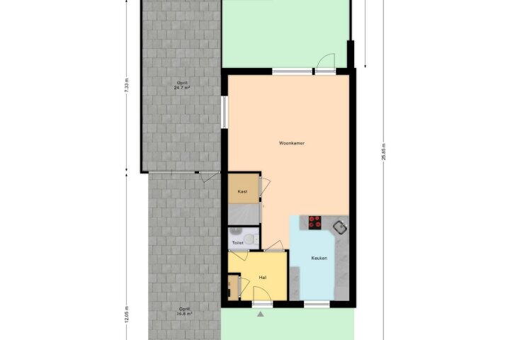 Plattegrond – Tom Navislaan 12, Den Haag
