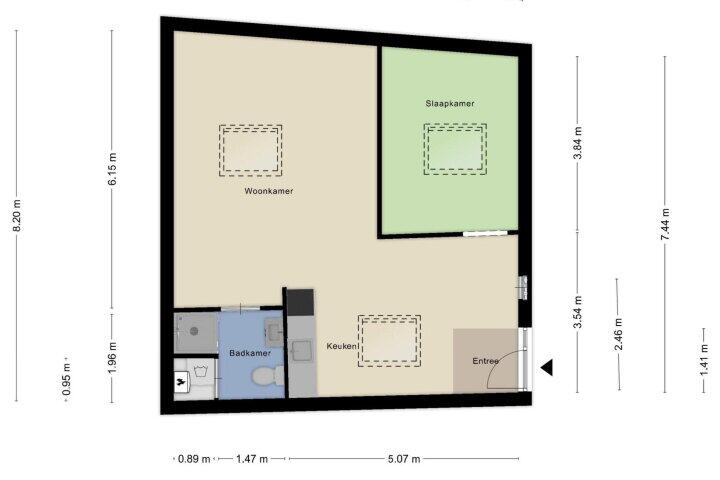 Plattegrond – Tongelresestraat 265 C, Eindhoven
