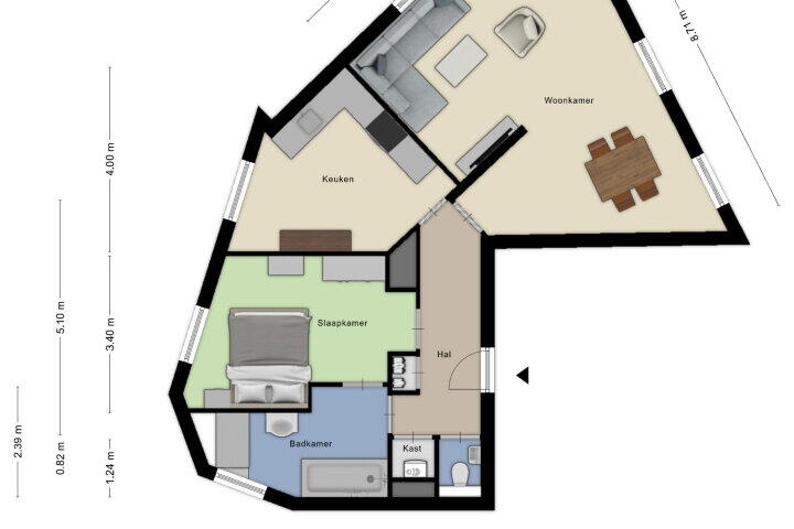 Plattegrond – Tongerloplein 17, Roosendaal