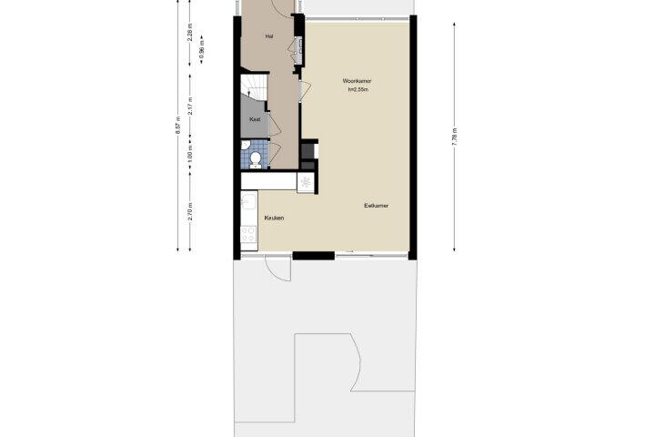 Plattegrond – Top Naefflaan 4, Amstelveen