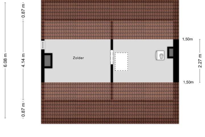 Plattegrond – Torenbaan 44, Heerle