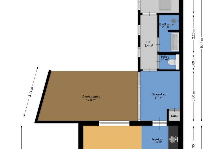 Plan – Torenlaan 8, Vledder