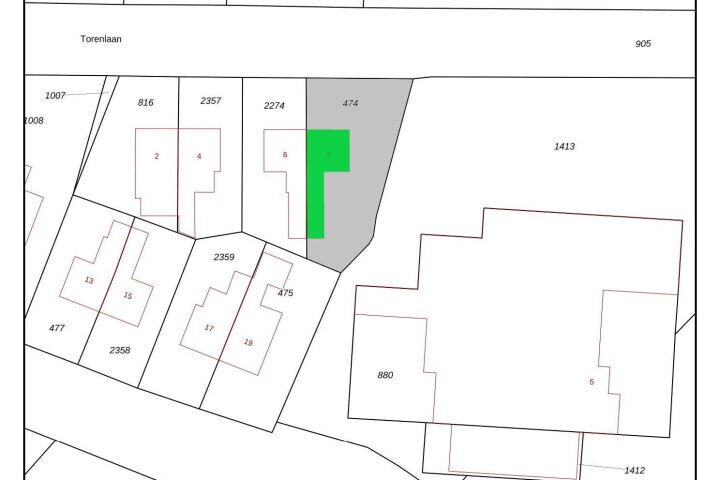 Plan – Torenlaan 8, Vledder