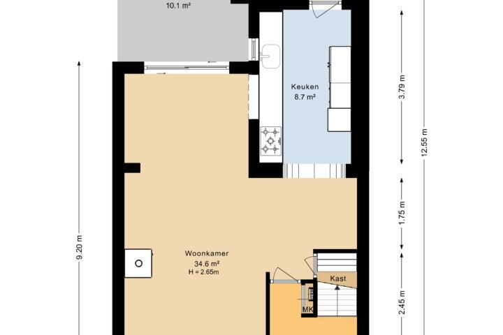 Plattegrond – Torensmalaan 19, Roden