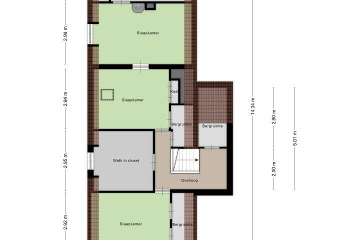 Plattegrond – Torenstraat 13, Balgoij