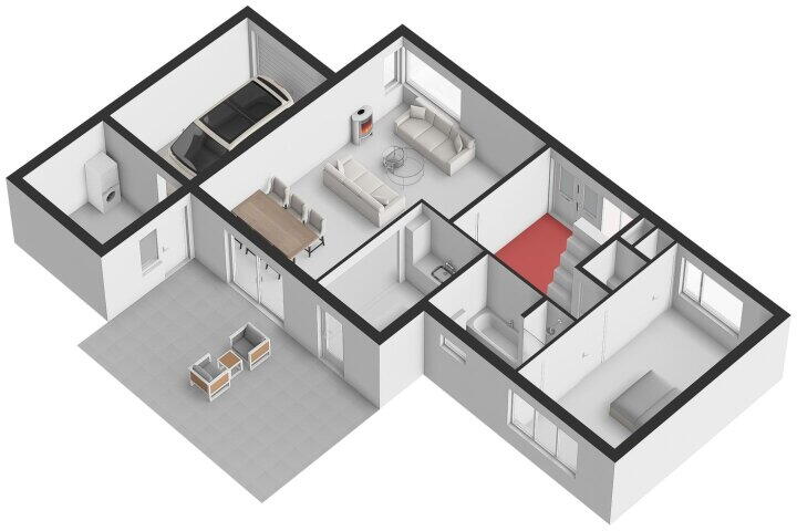 Plattegrond – Torenstraat 4, Horst
