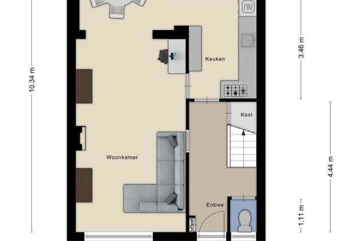 Plan – Torenstraat 45, Roosendaal