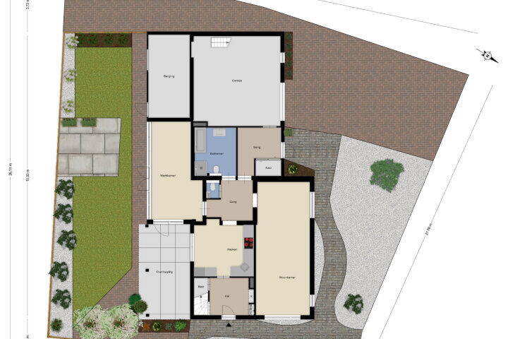 Plattegrond – Torenstraat 7, Gassel