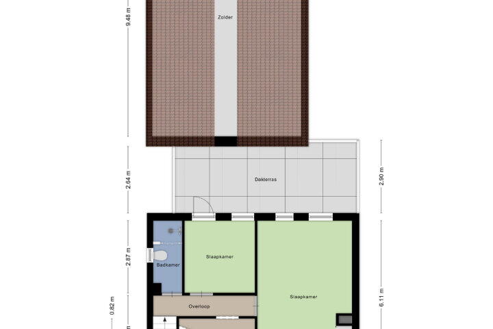 Plattegrond – Torenstraat 7, Gassel