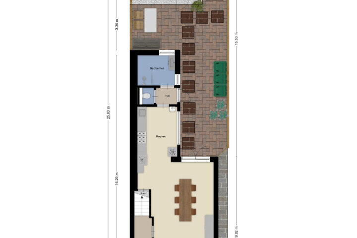 Plattegrond – Torenstraat 10, Roosendaal