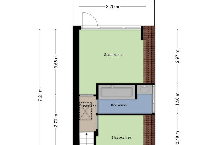 Plattegrond – Torenstraat 24, Alphen aan den Rijn