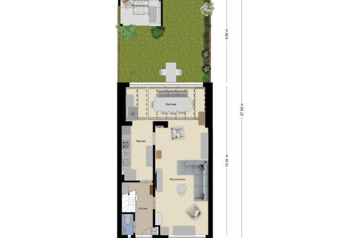 Plattegrond – Toussaintlaan 38, Roosendaal
