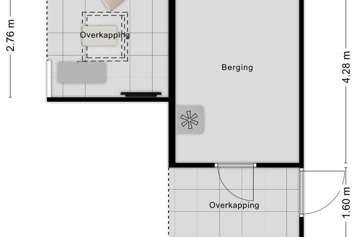 Plattegrond – Toussaintlaan 38, Roosendaal