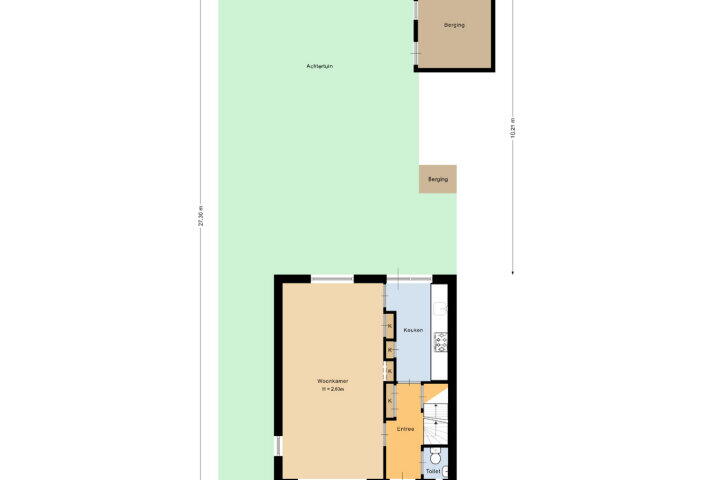Plattegrond – Treubstraat 70, Nijmegen