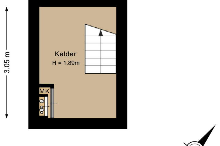 Plattegrond – Treubstraat 70, Nijmegen