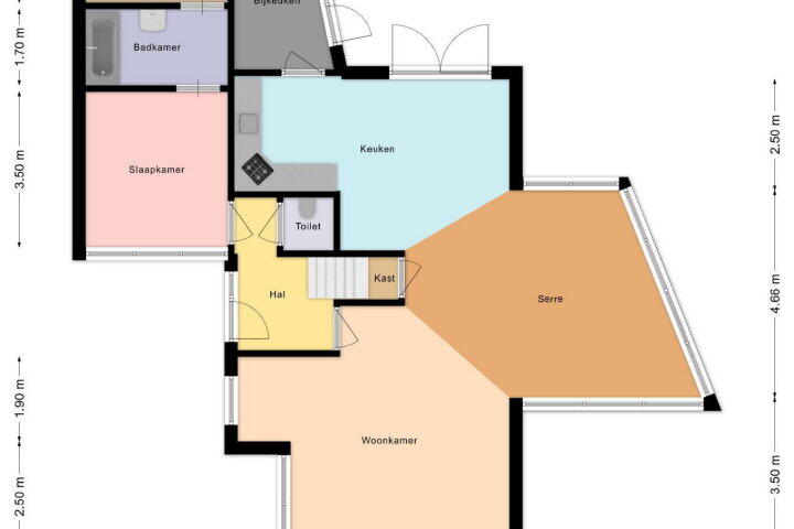 Plattegrond – Tribune 2, Balk