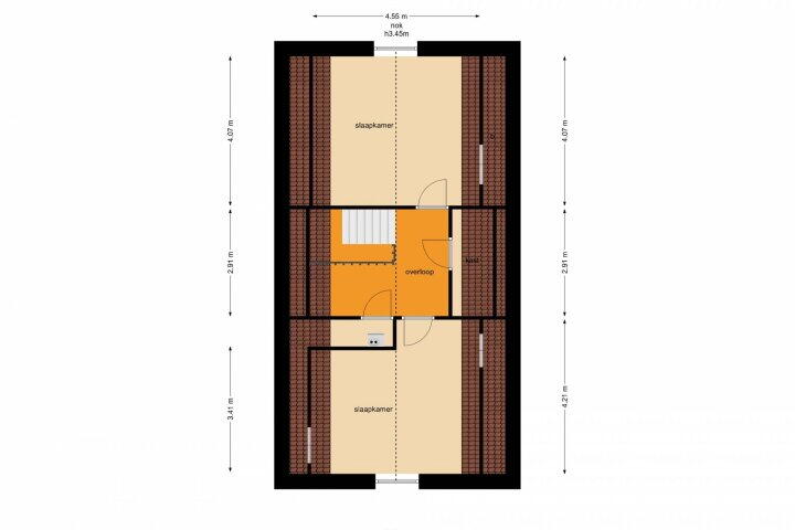 Plattegrond – Tribunusallee 61, Huissen