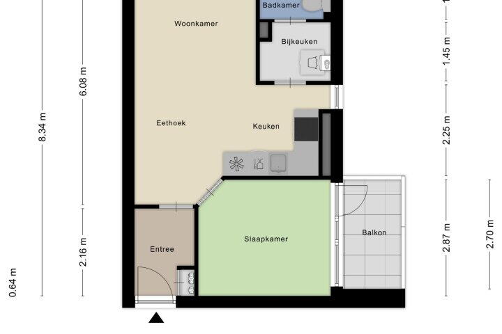Plattegrond – Trijntje Kemp-Haanstraat 7, Beverwijk
