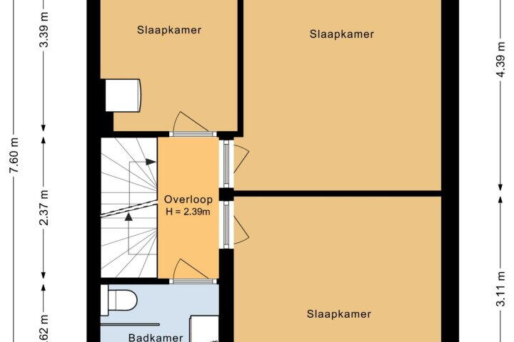 Plattegrond – Tritonlaan 23, Heerhugowaard