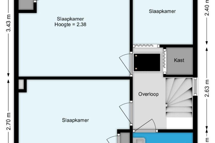 Plattegrond – Troelstrastraat 70, Hardinxveld-Giessendam