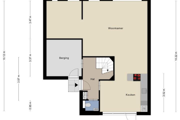 Plattegrond – Trompenburg 7, Zeewolde