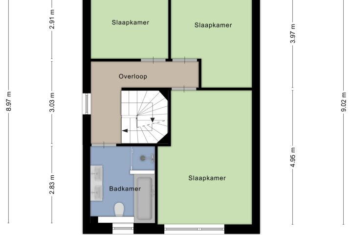 Plattegrond – Trompenburg 7, Zeewolde