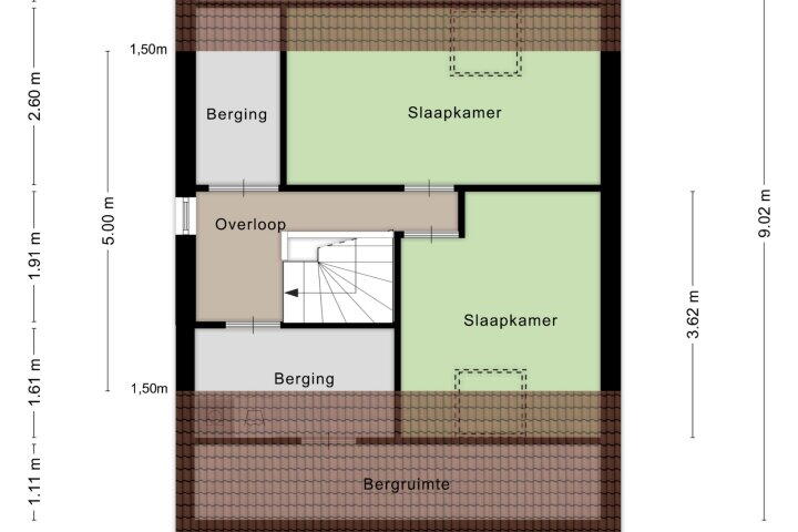 Plattegrond – Trompenburg 7, Zeewolde