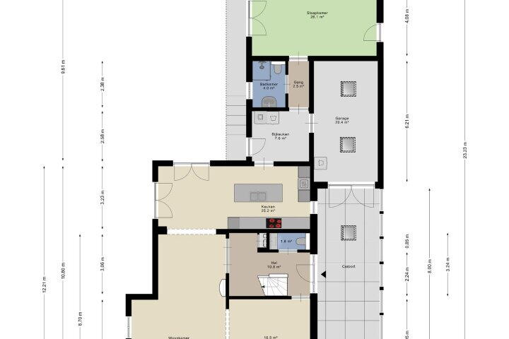 Plattegrond – Trompenburgh 20, Lelystad