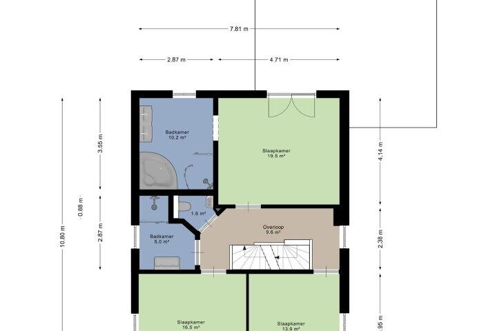 Plattegrond – Trompenburgh 20, Lelystad