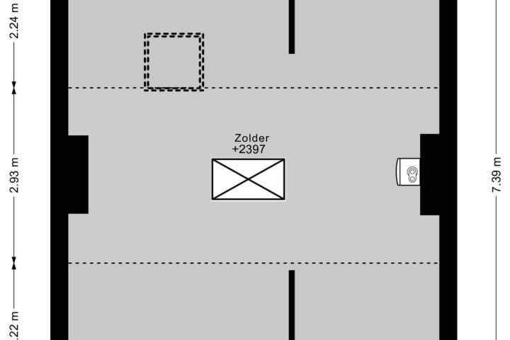 Plattegrond – Trompstraat 42, Veghel