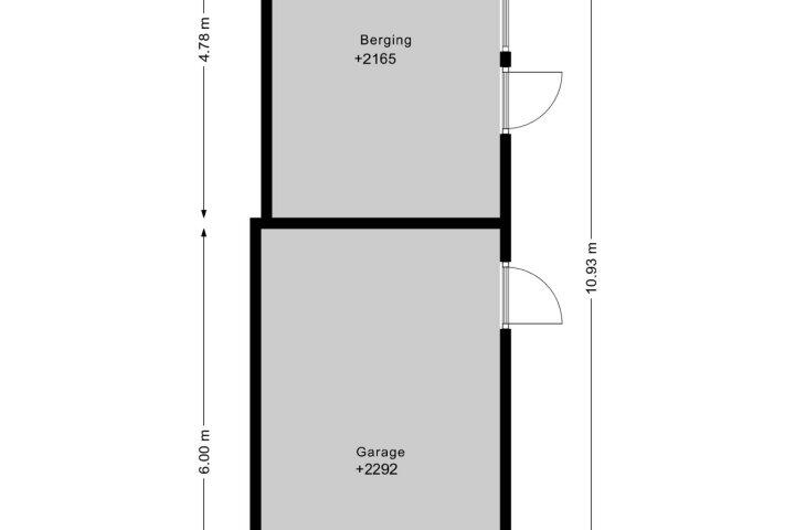 Plattegrond – Trompstraat 42, Veghel
