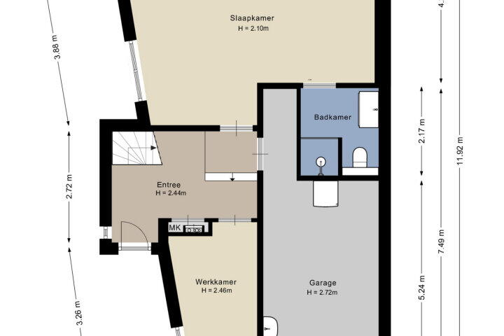 Plattegrond – Trosjespeergaarde 7, Amersfoort