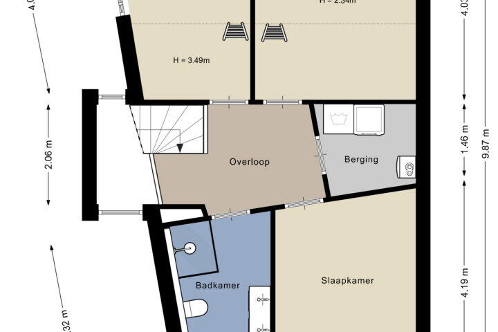 Plattegrond – Trosjespeergaarde 7, Amersfoort