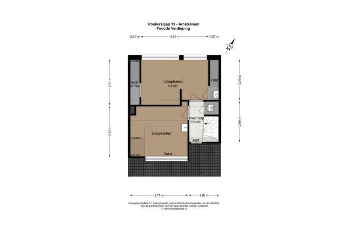 Plattegrond – Troskerslaan 19, Amstelveen