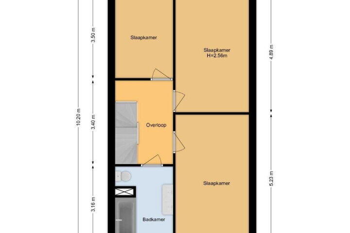 Plattegrond – Truus Schröderhof 11, Voorburg