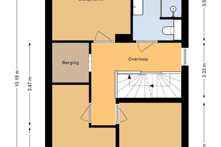 Plattegrond – Tuinderij 43, Ursem