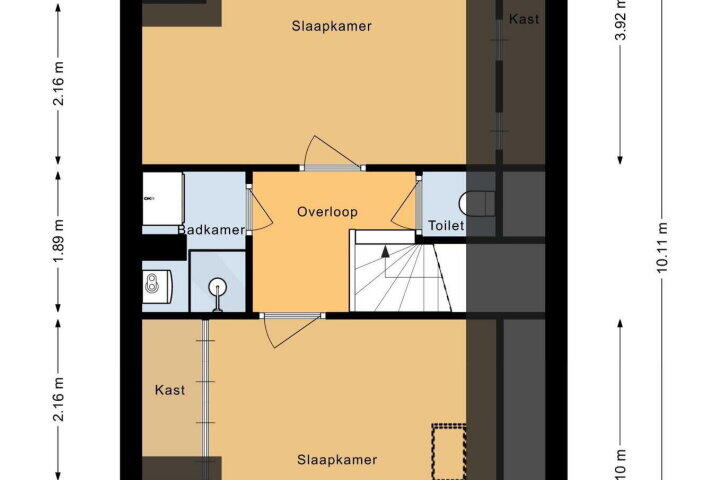 Plattegrond – Tuinderij 43, Ursem