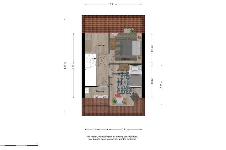 Plattegrond – Tuinpad 38, Dorst
