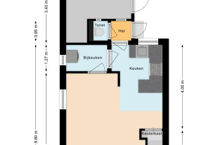 Plattegrond – Tuinstraat 19, Boskoop