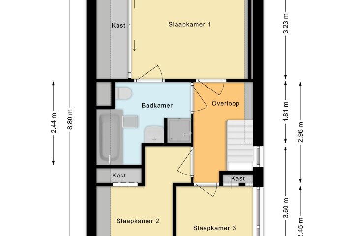Plattegrond – Tuinstraat 19, Boskoop