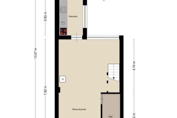 Plattegrond – Tuinstraat 79, Boskoop