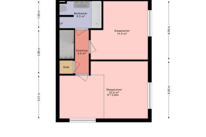 Plattegrond – Tulpentuin 90, Voorburg