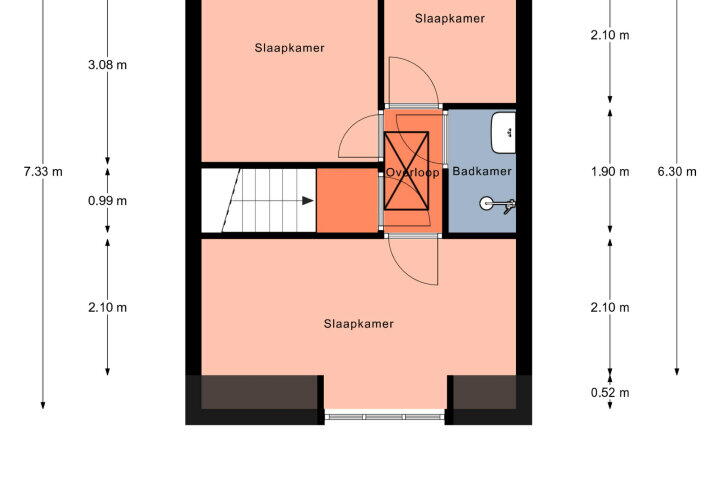 Plattegrond – Tulpstraat 10, Nijmegen