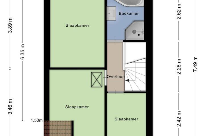 Plattegrond – Tulpstraat 9, Arnhem