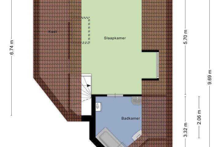 Plattegrond – Tunnelstraat 69, Sittard